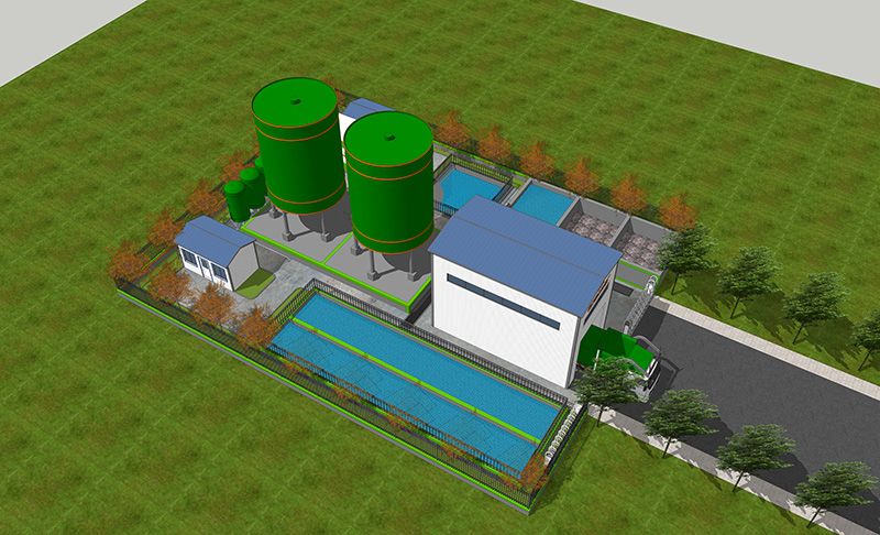 恭賀我司郃武高鐵湖北(bei)段(duan)某隧道汚水處理站順利竣工